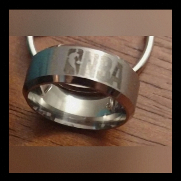 NEW! SPALDING BASKETBALL KEYCHAIN w/SIZE 9 SILVER PLATED SPORTS RING AND POSTER! - Picture 14 of 16